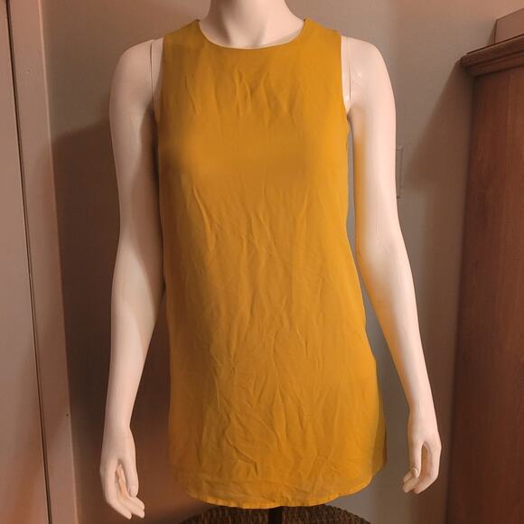 Naked Zebra QD70666 Sunny Yellow Sleeveless Slip Dress Small Dopamine Dressing - Picture 1 of 9